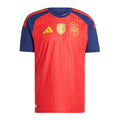 Spain 2026-27 home shirt front, red with navy shoulders