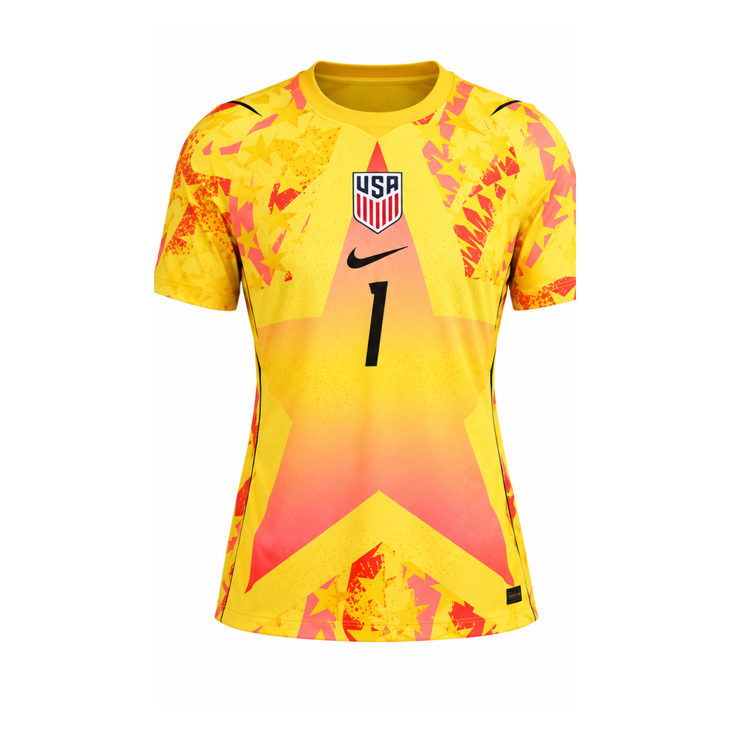 USA 2026 yellow goalkeeper shirt front