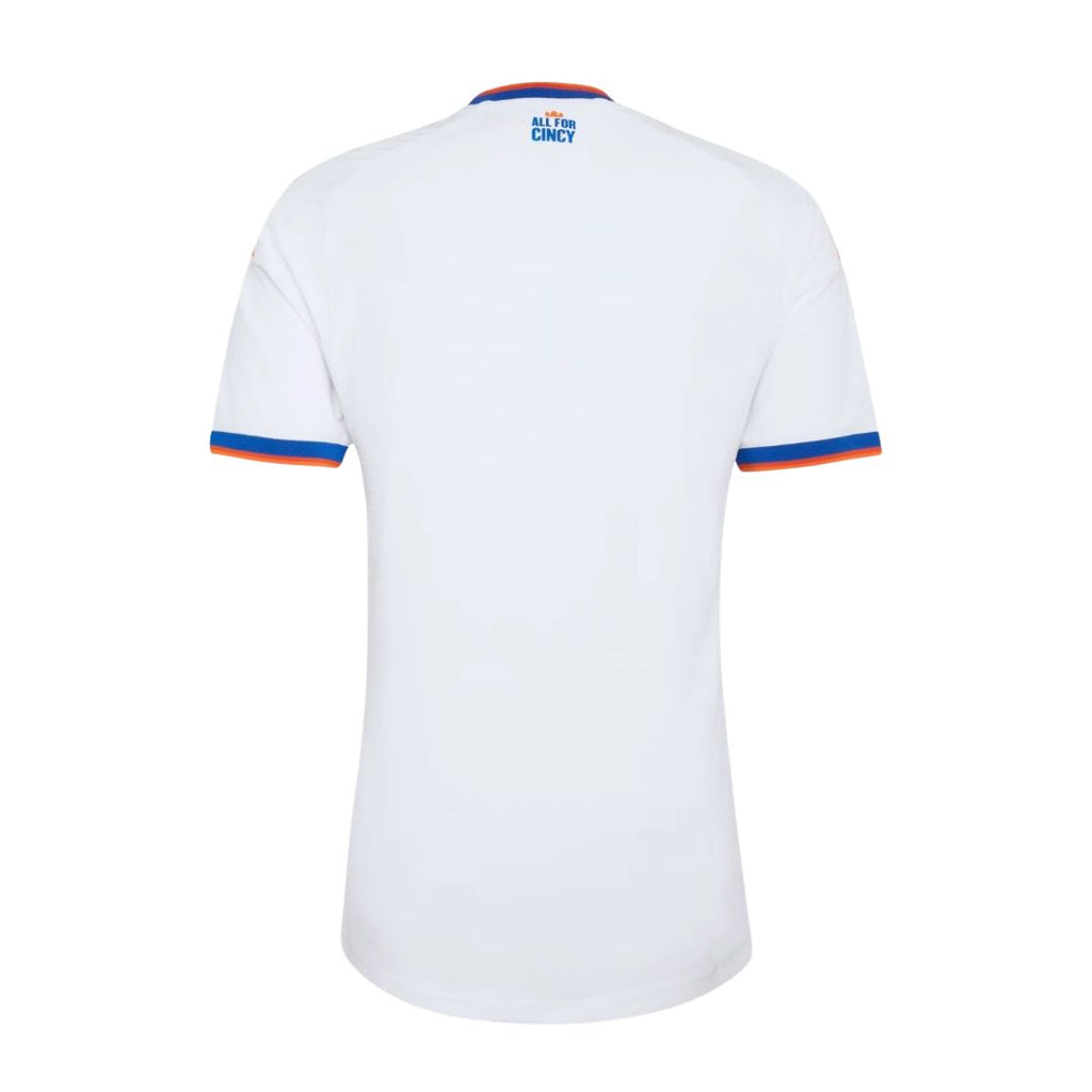 FC Cincinnati 2026 away shirt back view in white