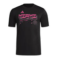 Inter Miami 2026 travel shirt front, black with pink graphic