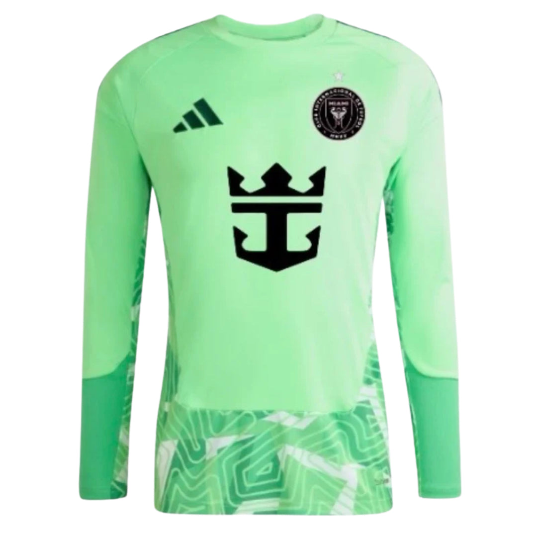 Inter Miami 2026 mint goalkeeper shirt front, long sleeves