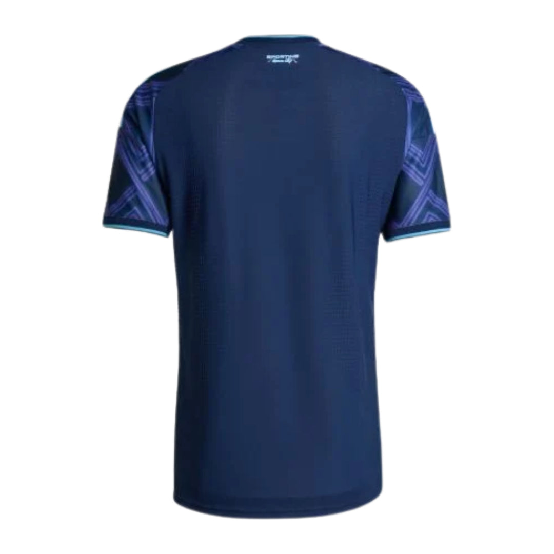 Sporting Kansas City 2026 away shirt back view in navy