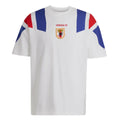 Japan 2026 white travel shirt front with red and blue panels