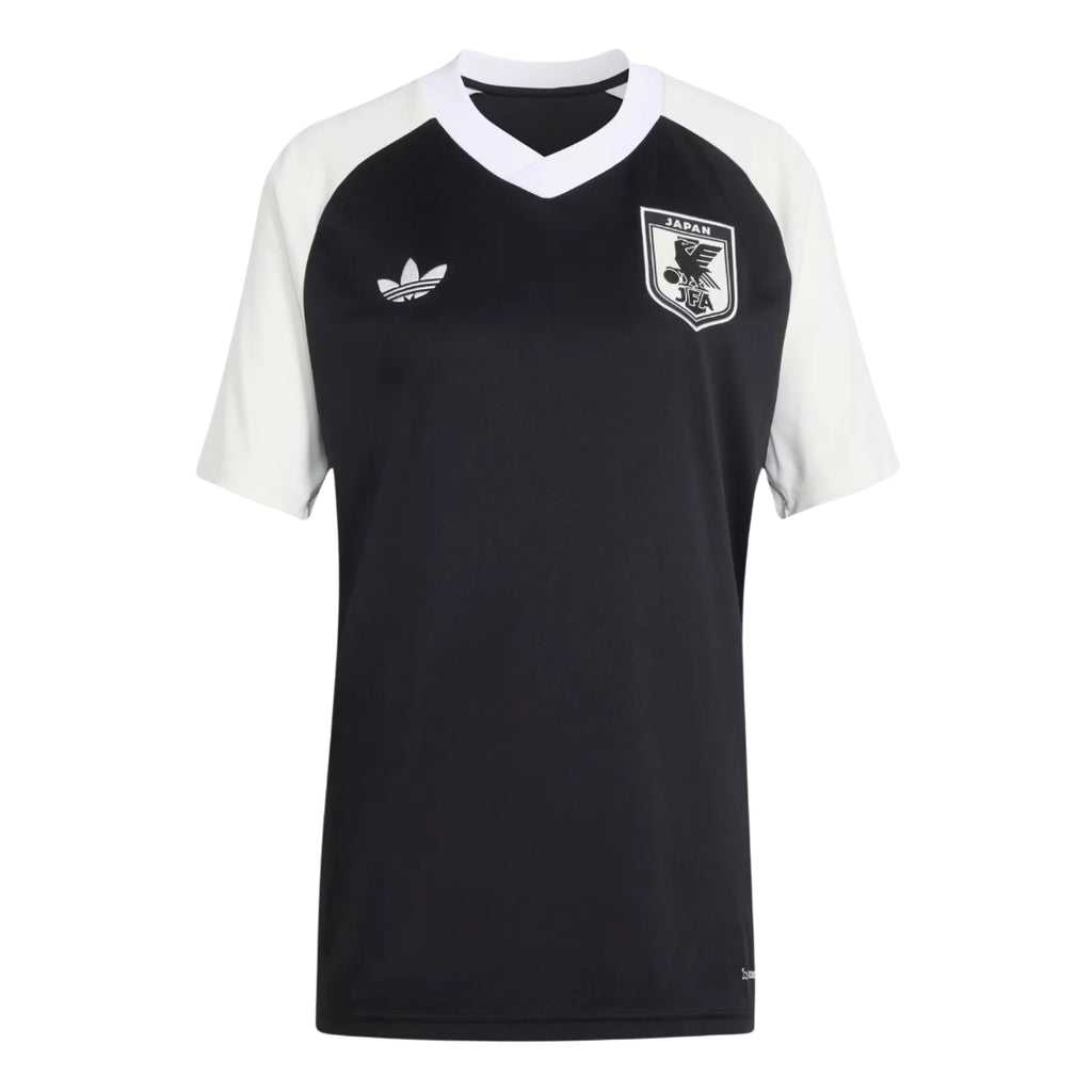 Japan 2026 pre-match away shirt front in black and white