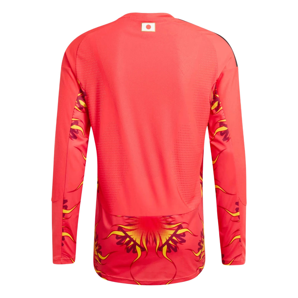 Japan 2026 red goalkeeper shirt back view
