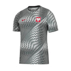 Poland 2026 pre-match shirt front with zigzag print