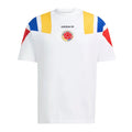 Colombia 2026 white travel shirt front with flag colours