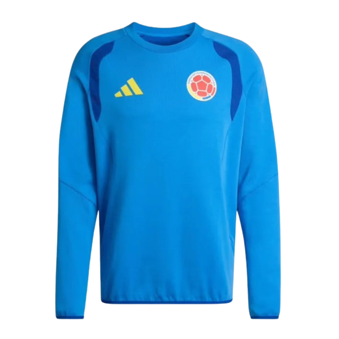 Colombia 2026 blue travel sweatshirt front