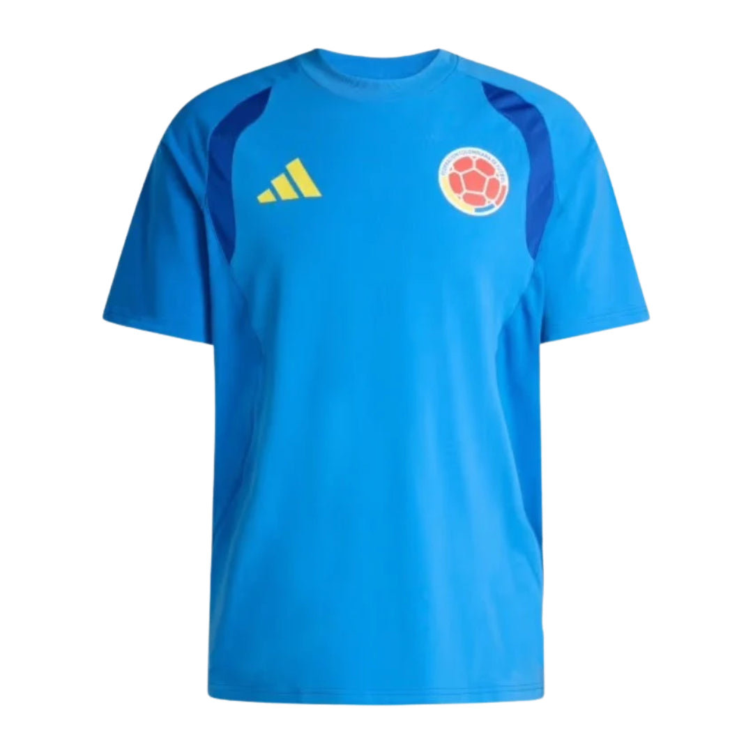 Colombia 2026 blue travel shirt front