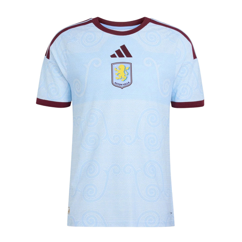 Aston Villa 2026-27 third shirt front in light blue with claret trim