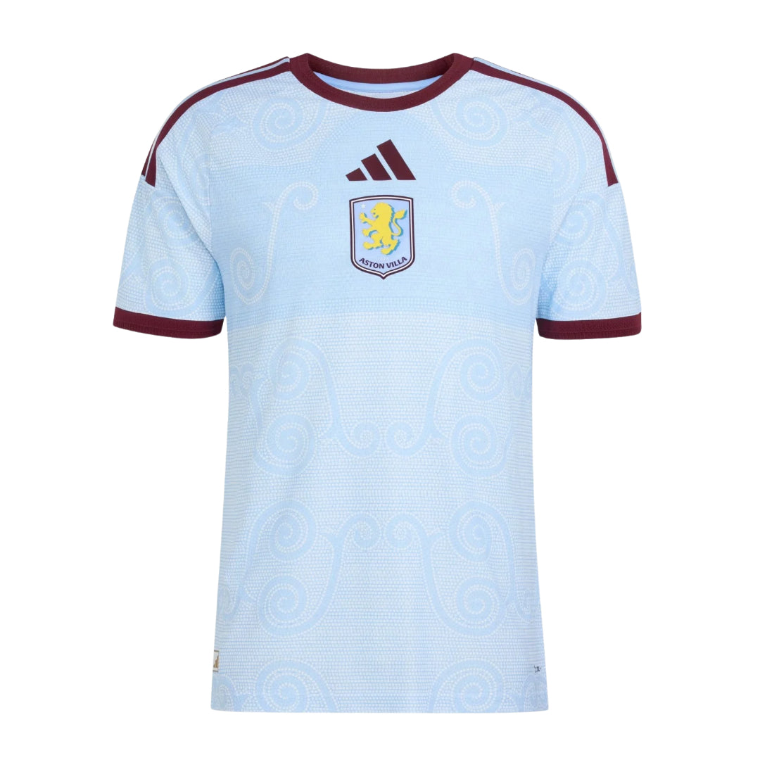 Aston Villa 2026-27 third shirt front in light blue with claret trim
