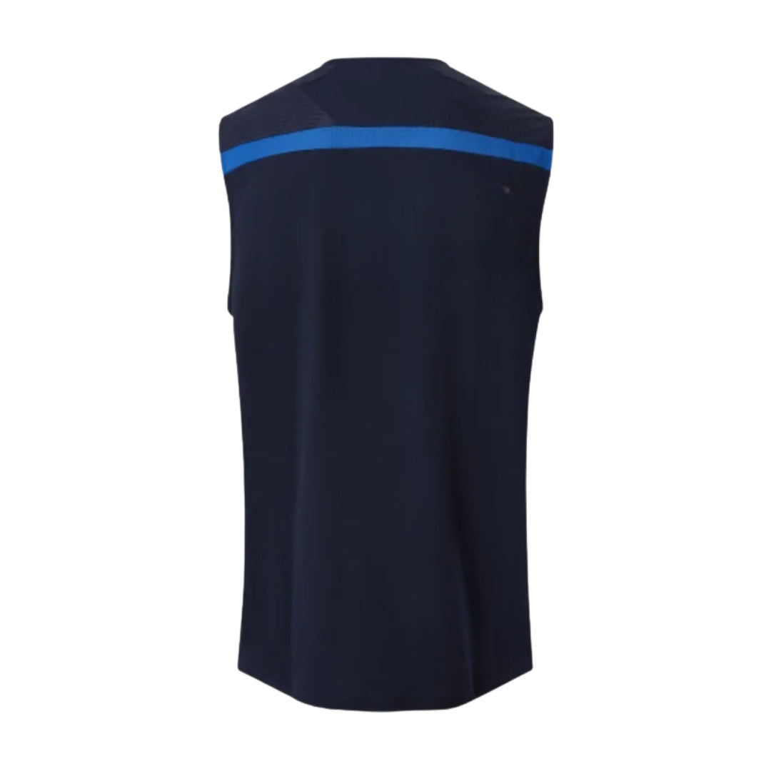 Crystal Palace 2026-27 navy training vest back with blue band