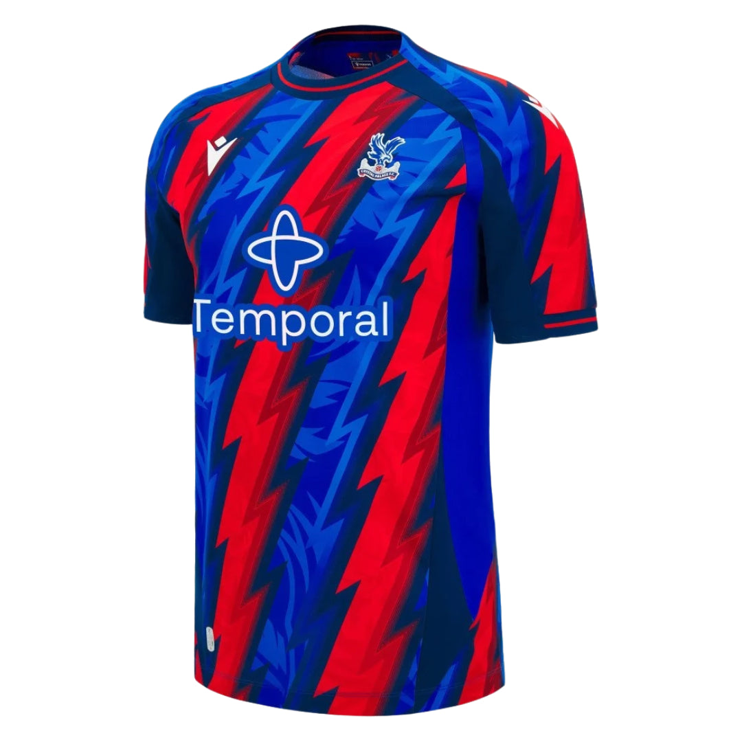 Crystal Palace 2026-27 third shirt front with red and blue lightning stripes