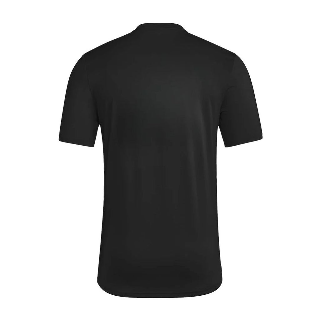 DC United 2026 graphic travel shirt back view in black