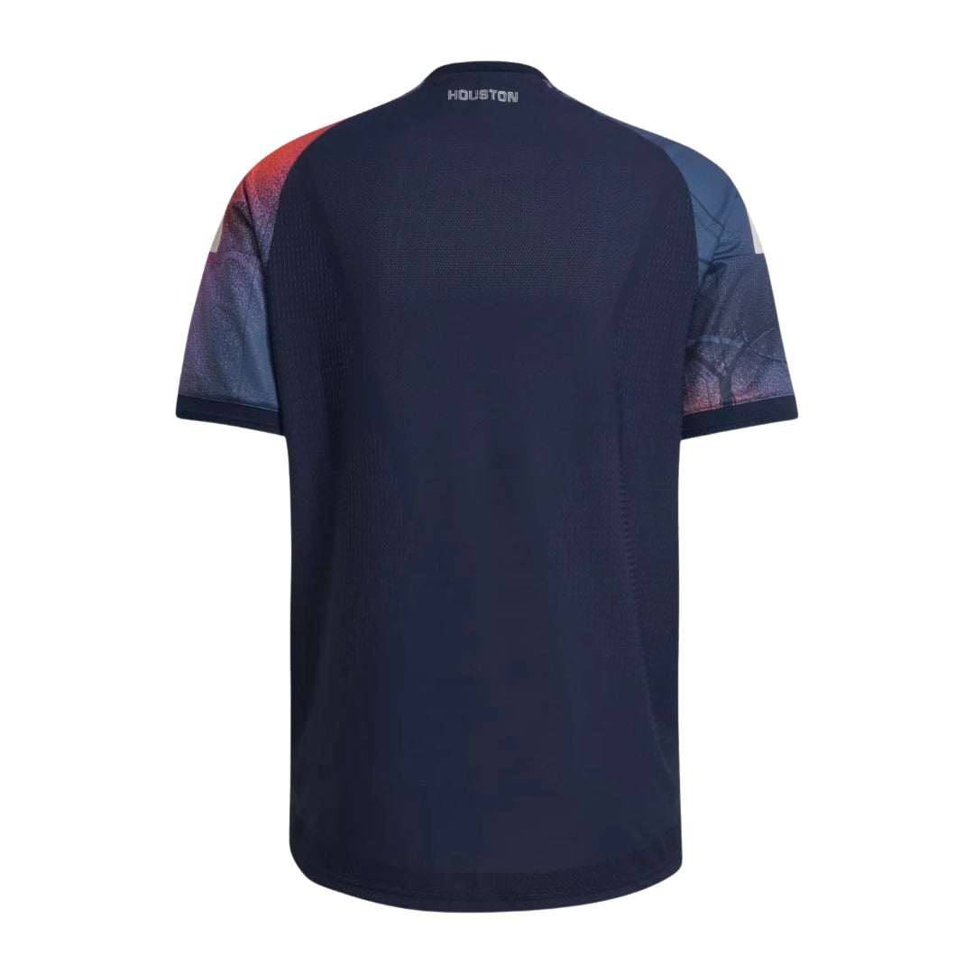 Houston Dynamo 2026 away shirt back view in navy