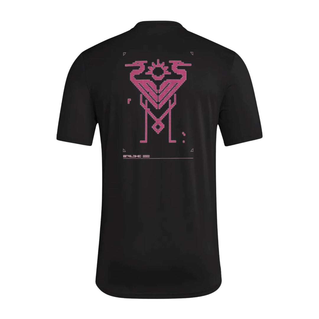 Inter Miami 2026 travel shirt back with pink 305 graphic