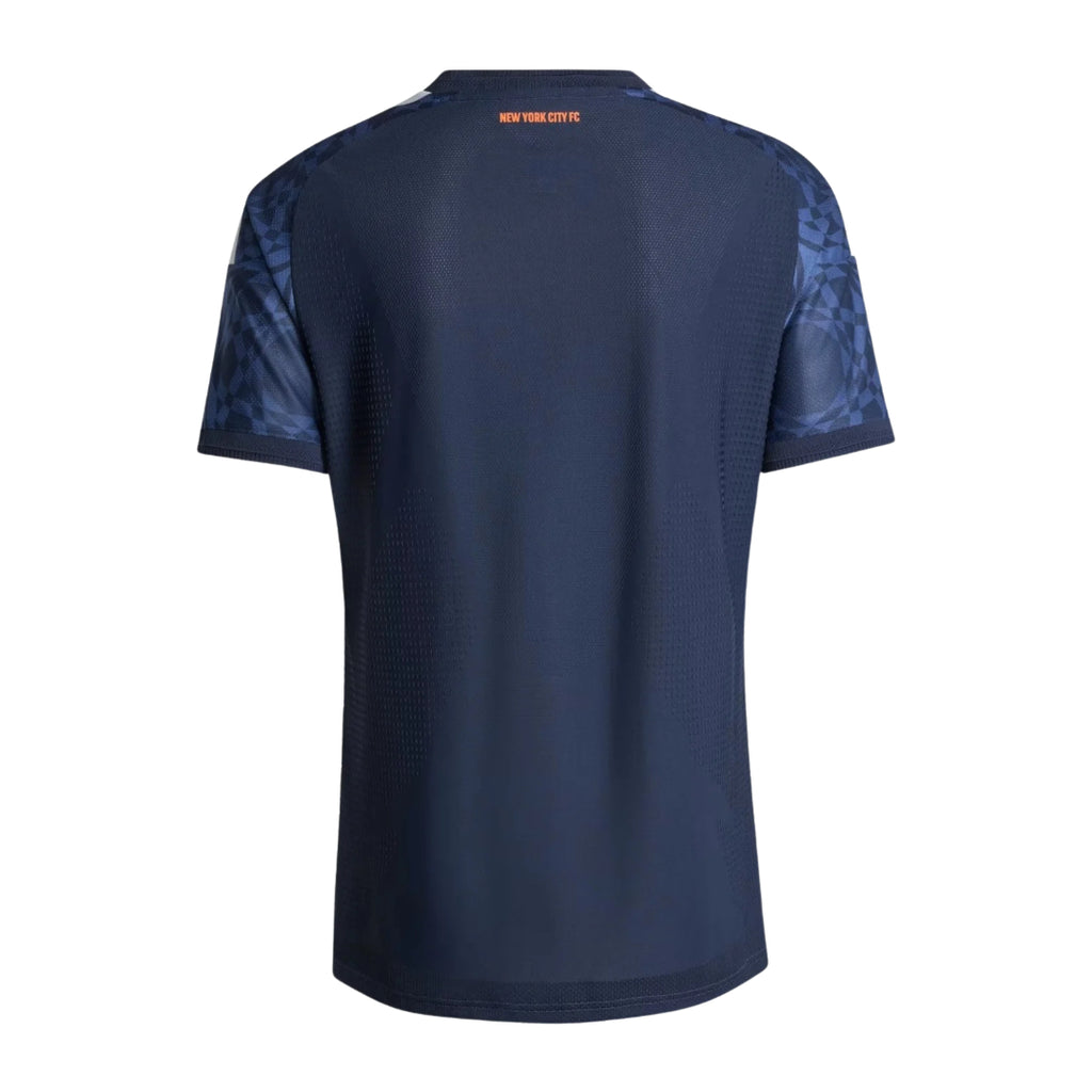 New York City FC 2026 away shirt back view in navy