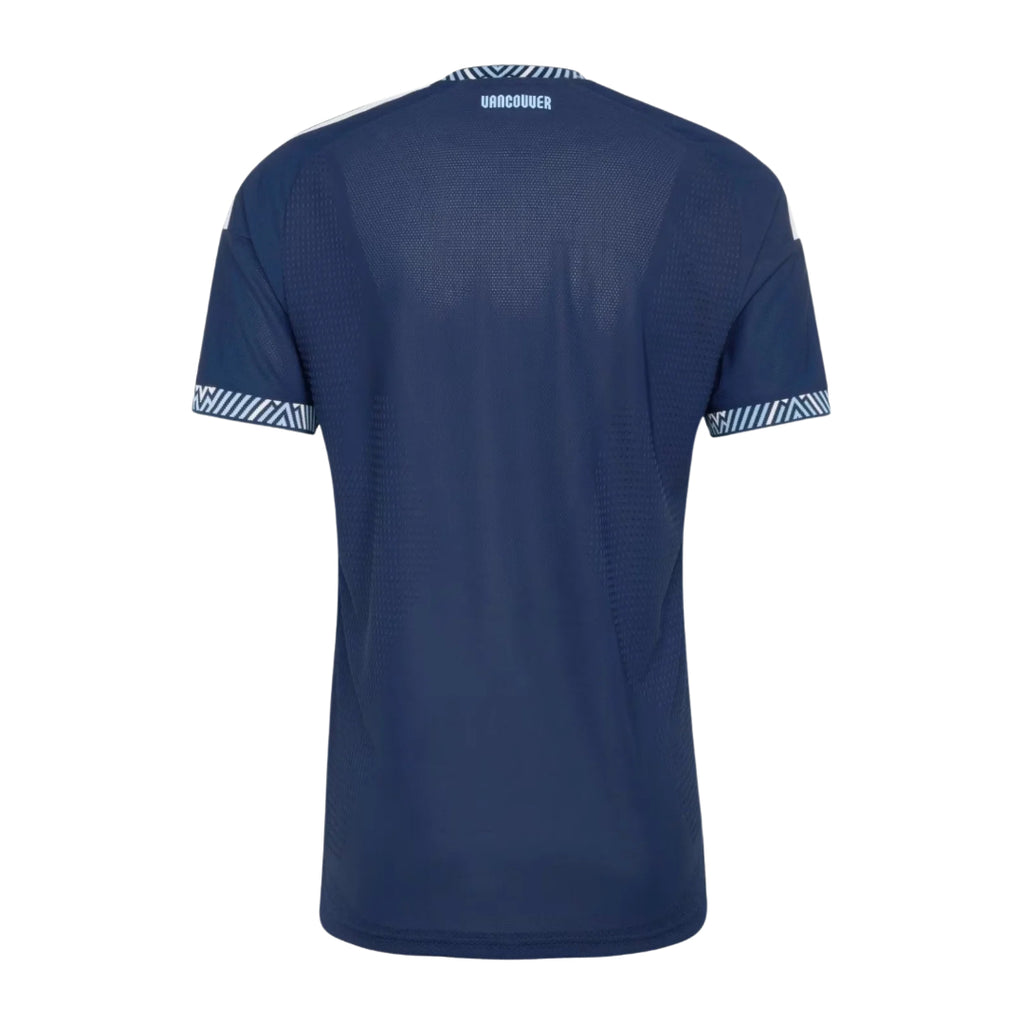 Vancouver Whitecaps 2026 away shirt back view in navy