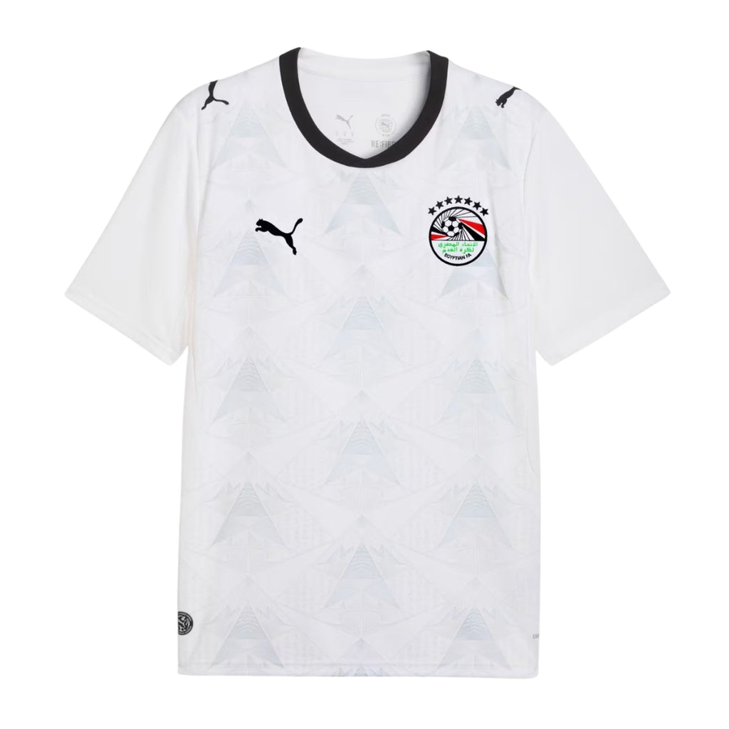 Egypt 2026 away shirt front, white with tonal pattern