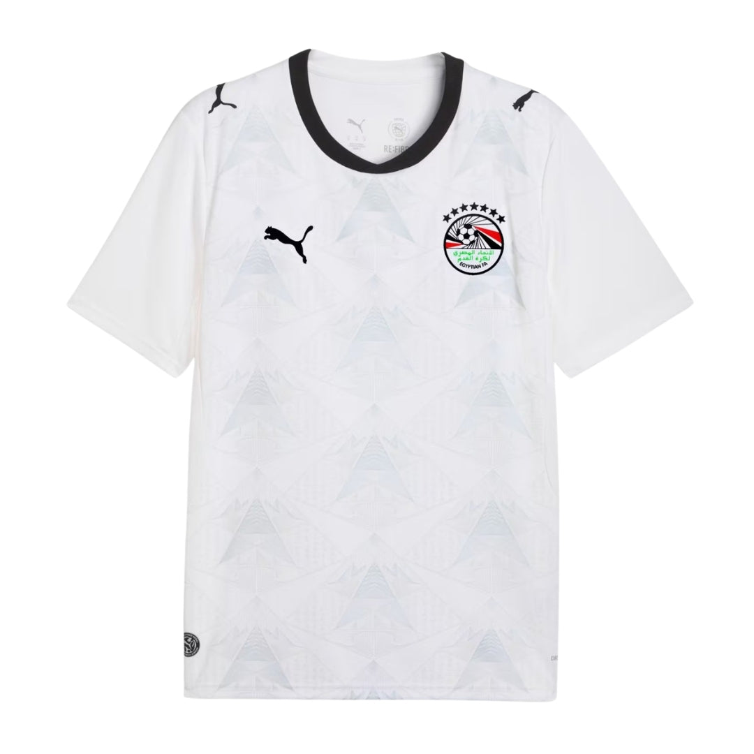 Egypt 2026 away shirt front, white with tonal pattern