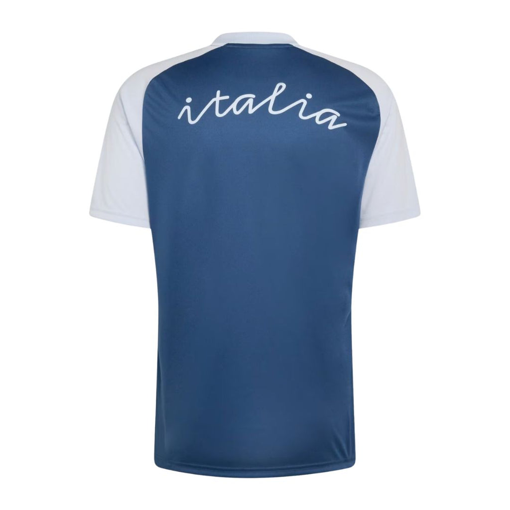 Italy 2026 pre-match away shirt back with Italia script