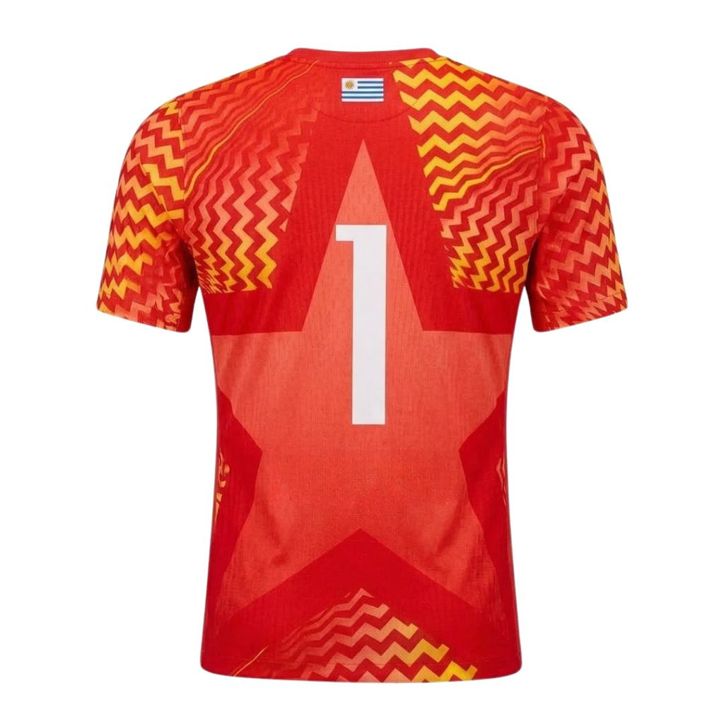 Uruguay 2026 goalkeeper jersey back with number 1