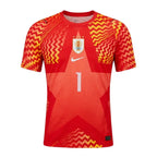 Uruguay 2026 goalkeeper jersey front, red and yellow