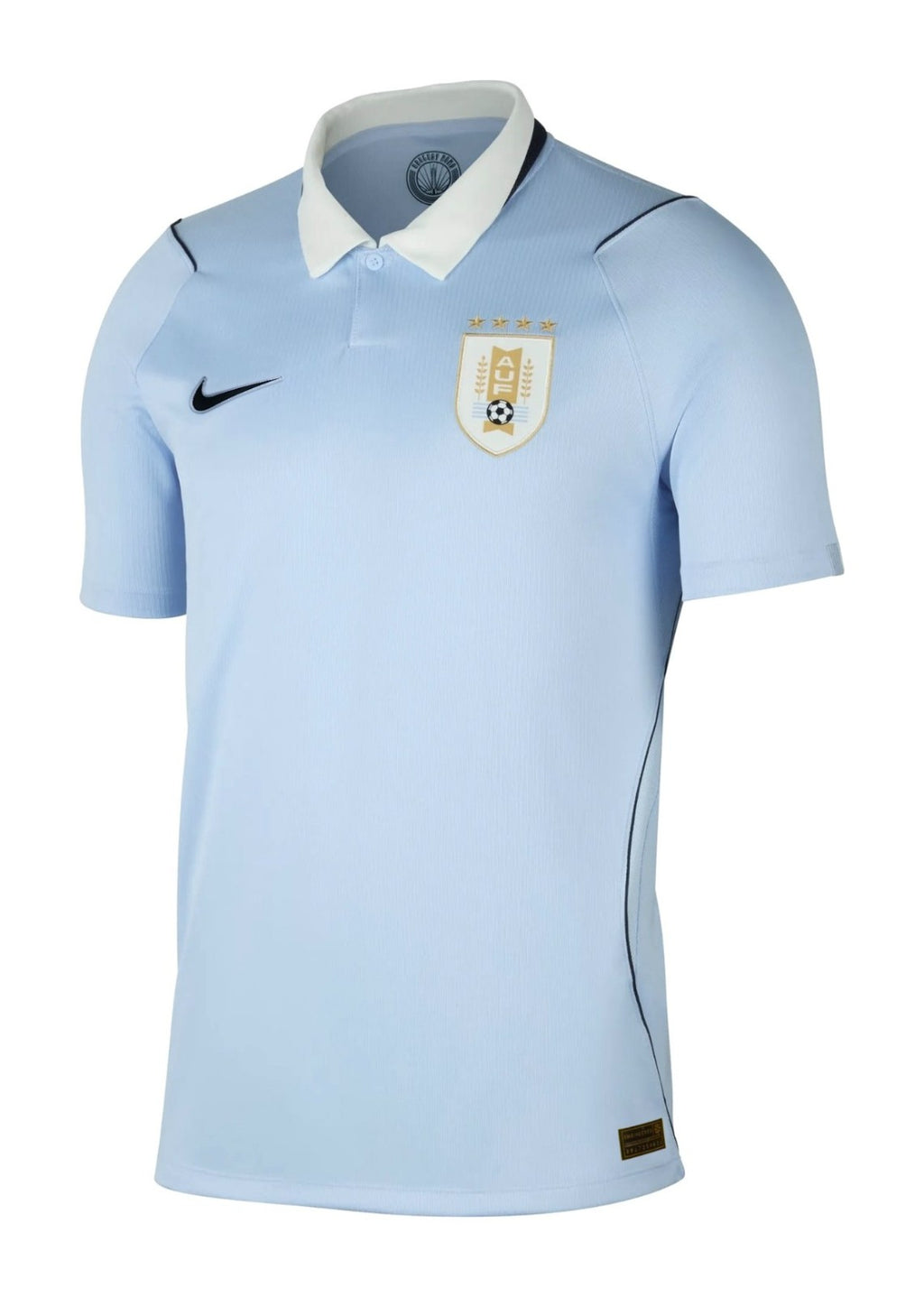 Uruguay 2026 home shirt front, sky blue with white collar