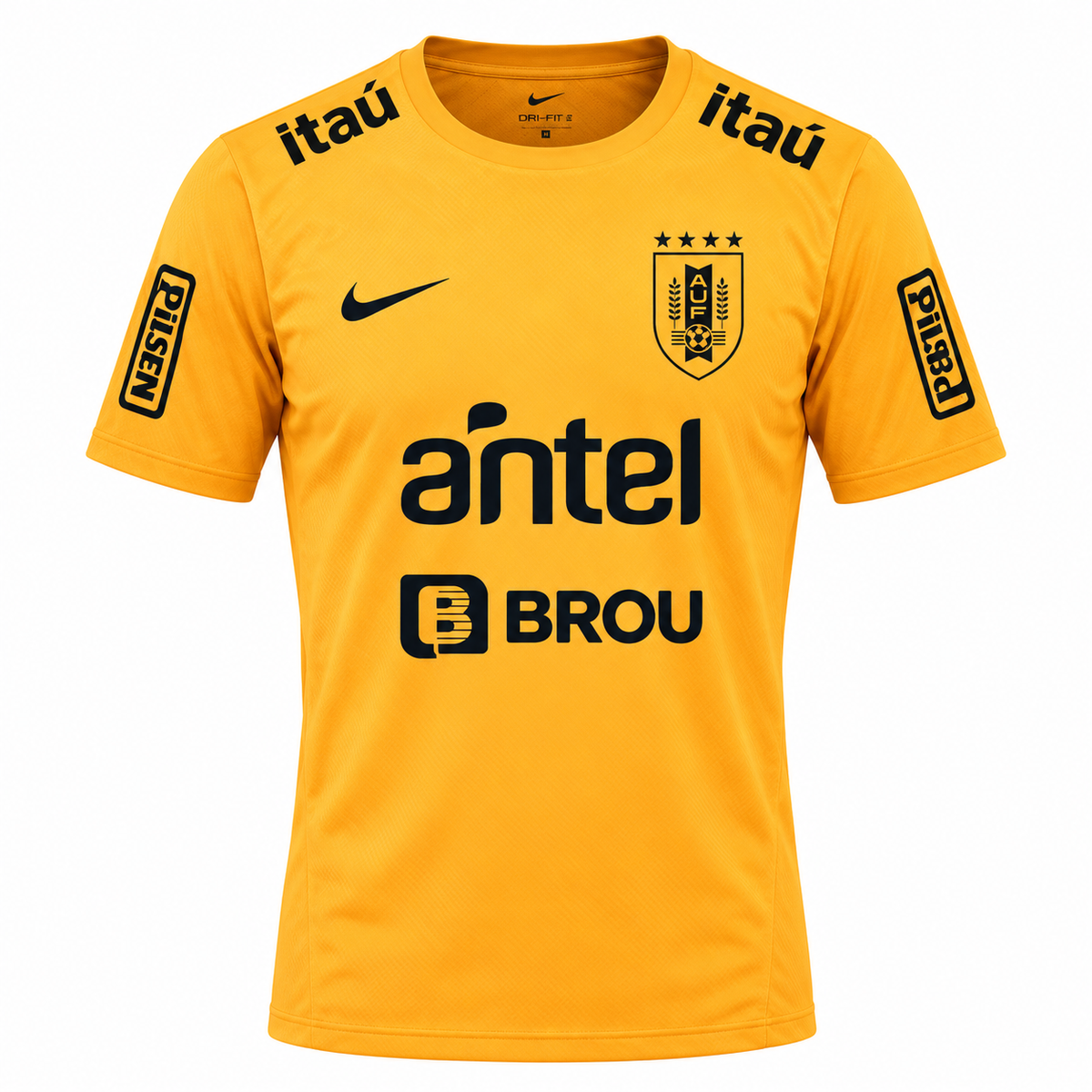 Uruguay 2026 amber training shirt front