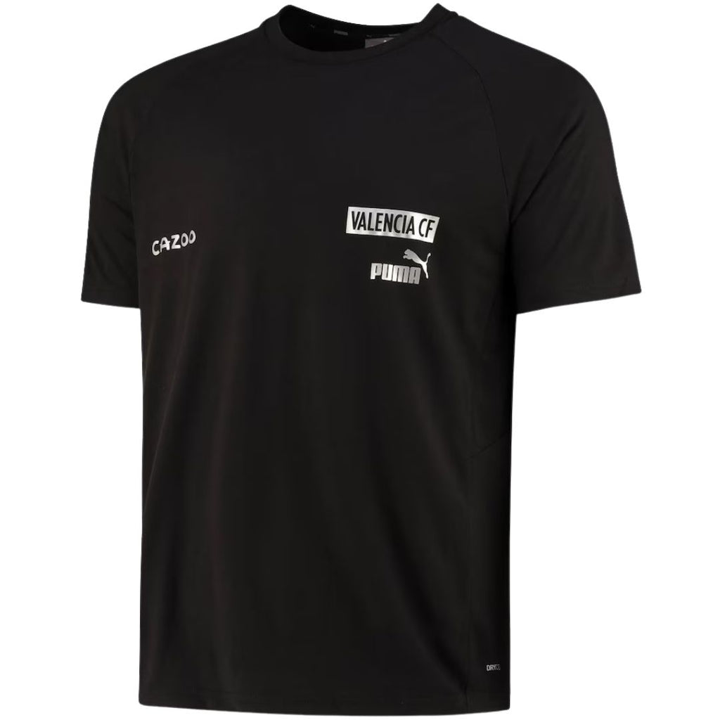 Valencia Casuals T-Shirt – Black 2024-25