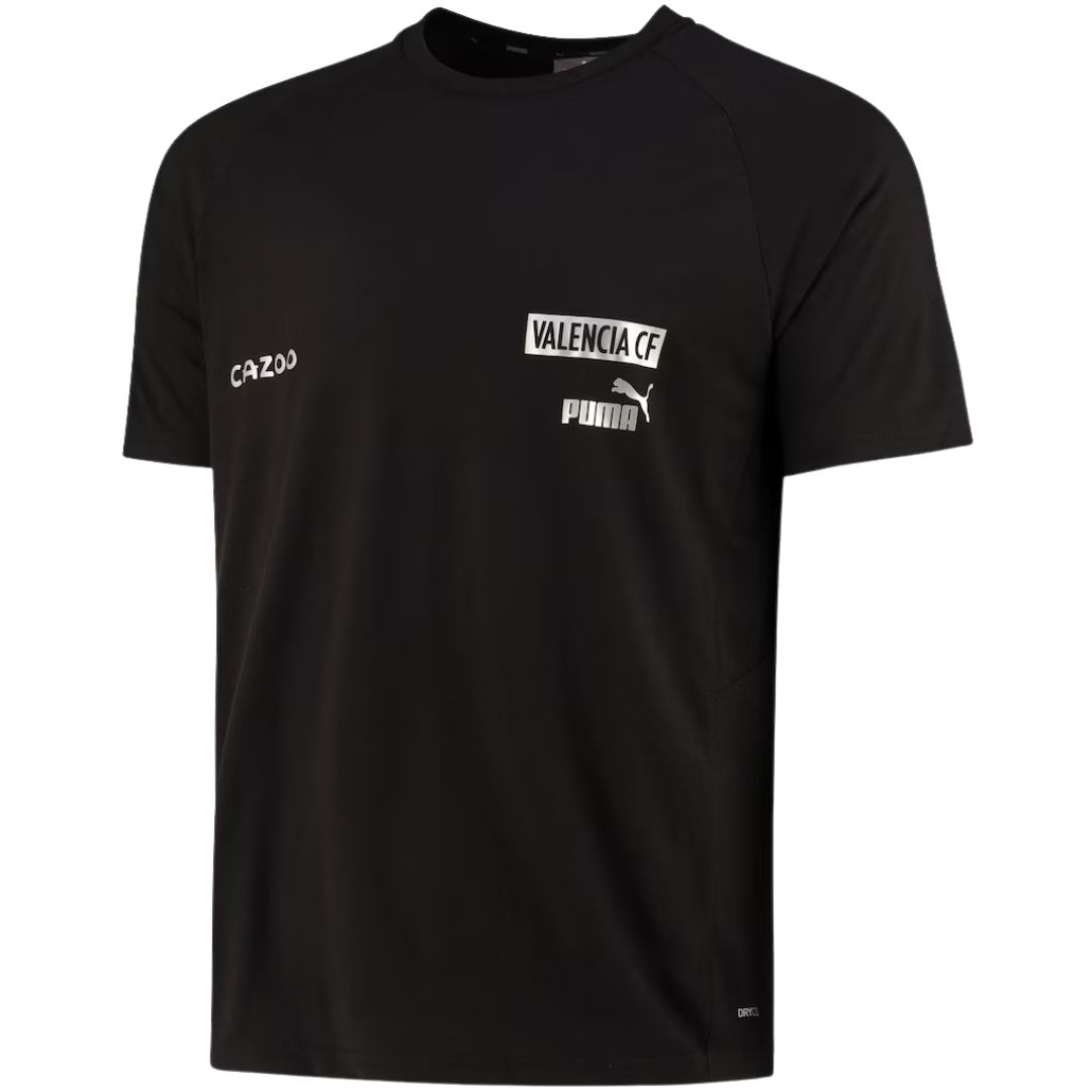 Valencia Casuals T-Shirt – Black 2024-25