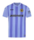 Wolves 2026-27 goalkeeper away shirt front with lilac stripes