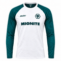 Wolves 2026-27 white training goalkeeper shirt with teal sleeves