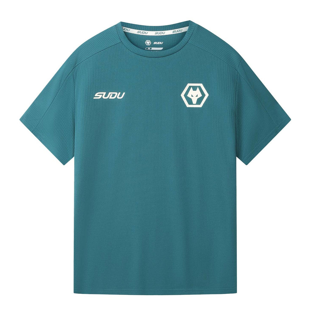 Wolves 2026-27 teal travel jersey front