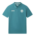 Wolves 2026-27 teal travel polo jersey front