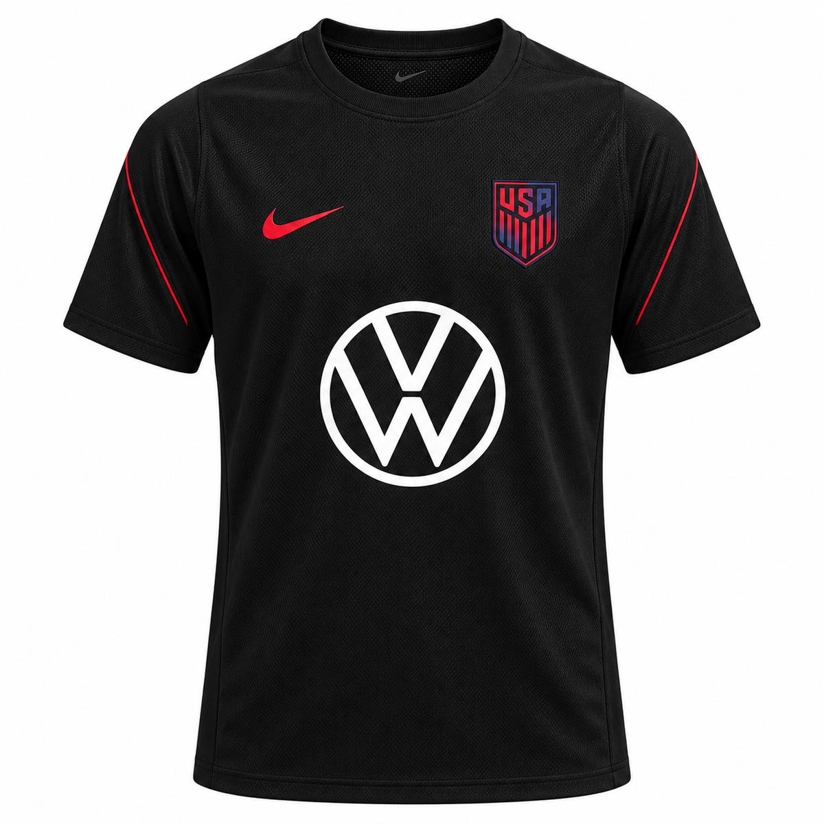 USA 2026 black training shirt front