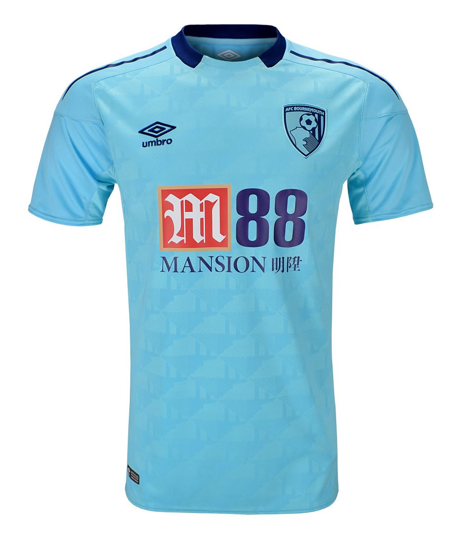 AFC Bournemouth 2017-18 away shirt front in sky blue
