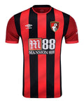 AFC Bournemouth 2018-19 red sleeve home shirt front with red sleeves