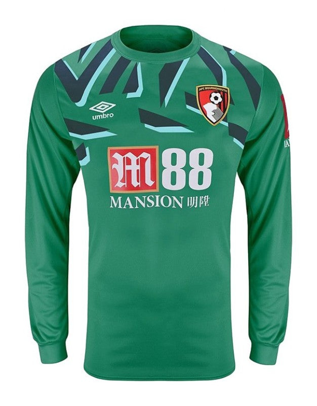 AFC Bournemouth 2019-20 goalkeeper home shirt front in green, long sleeve