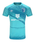 AFC Bournemouth 2020-21 away shirt front in aqua blue
