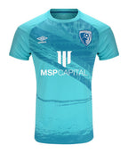 AFC Bournemouth 2020-21 away shirt front in aqua blue