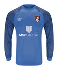AFC Bournemouth 2021-22 goalkeeper away shirt front in royal blue, long sleeve