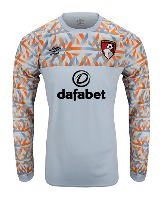 AFC Bournemouth 2022-23 goalkeeper away shirt front in grey, long sleeve