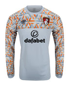 AFC Bournemouth 2022-23 goalkeeper away shirt front in grey, long sleeve