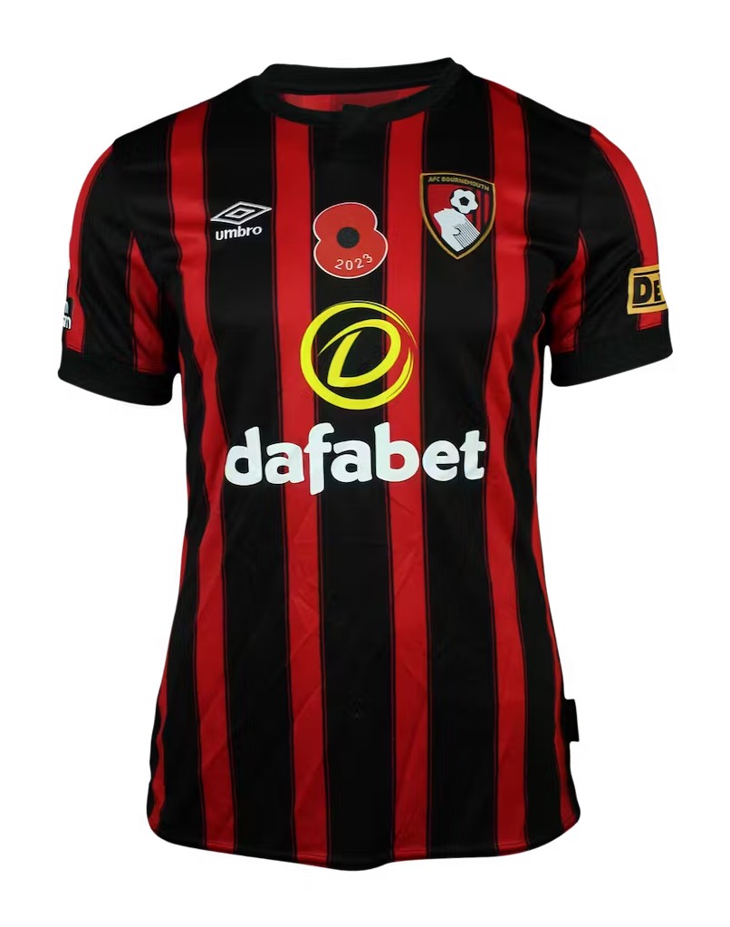 AFC Bournemouth 2023-24 Solanke 9 home shirt front with poppy