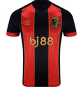 AFC Bournemouth 2024-25 anniversary shirt front with gold anniversary crest