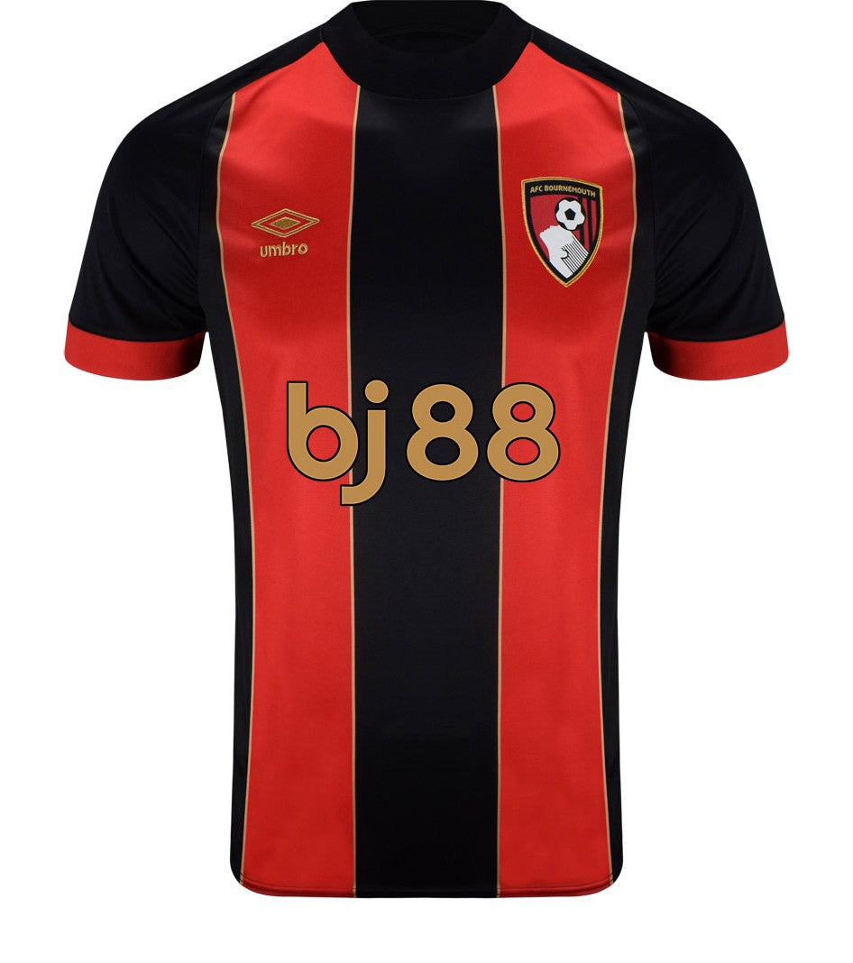 AFC Bournemouth 2024-25 home shirt front with central black stripe