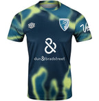 AFC Bournemouth 2024-25 green pre-match shirt front in teal with lime swirls