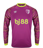AFC Bournemouth 2025-26 goalkeeper away shirt front in magenta, long sleeve