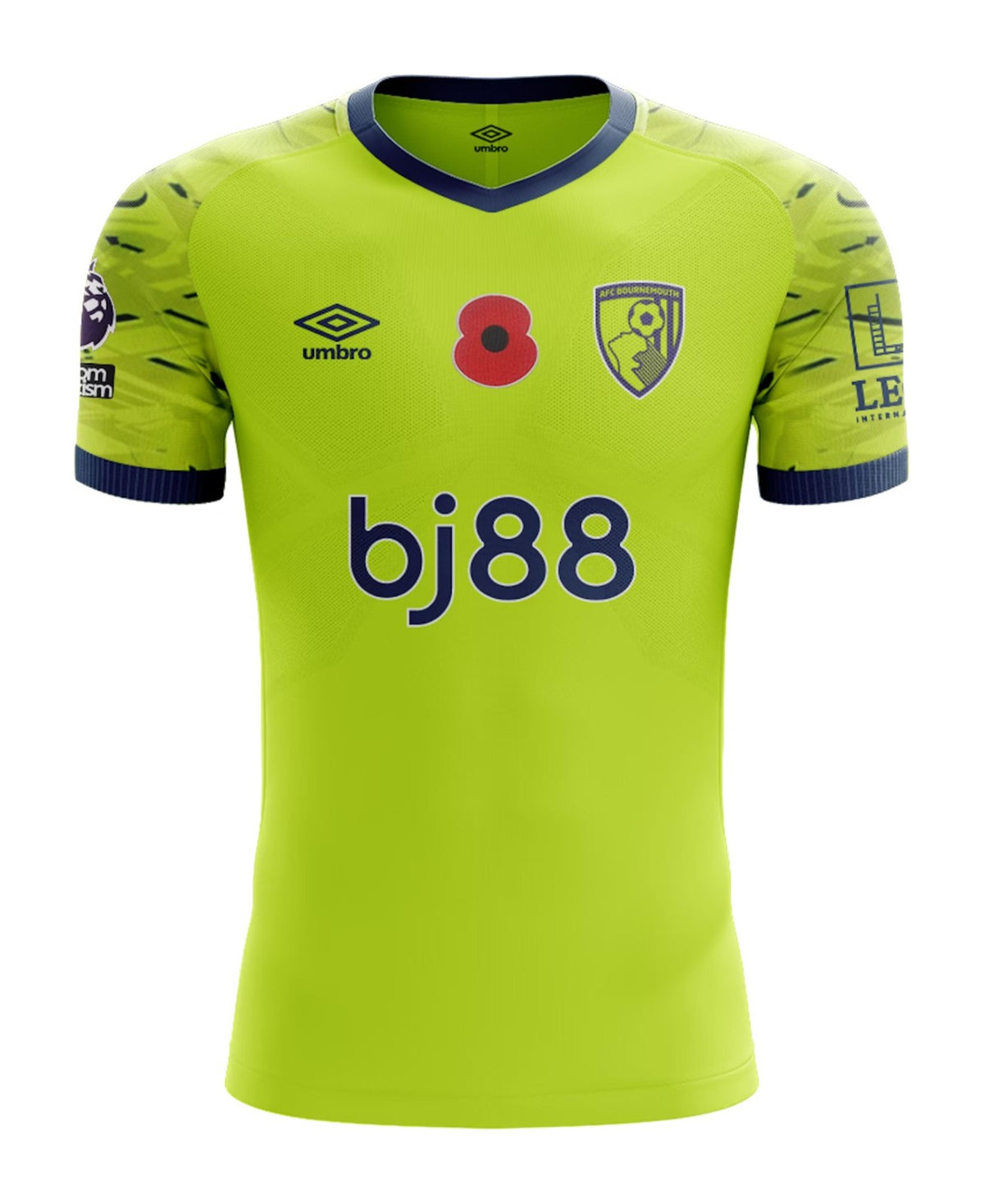 AFC Bournemouth 2025-26 Petrović 1 goalkeeper shirt front short sleeve with poppy